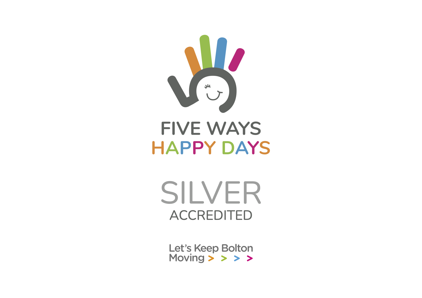 Five Ways Happy Days Silver Accreditation