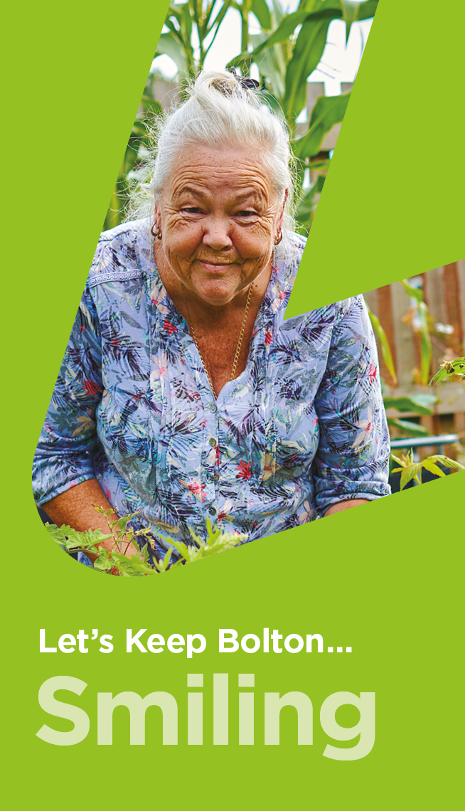 Let's Keep Bolton Smiling - We're here to support and encourage the people of Bolton to posively change their lives through moving more or making adjustments to improve their health and wellbeing.