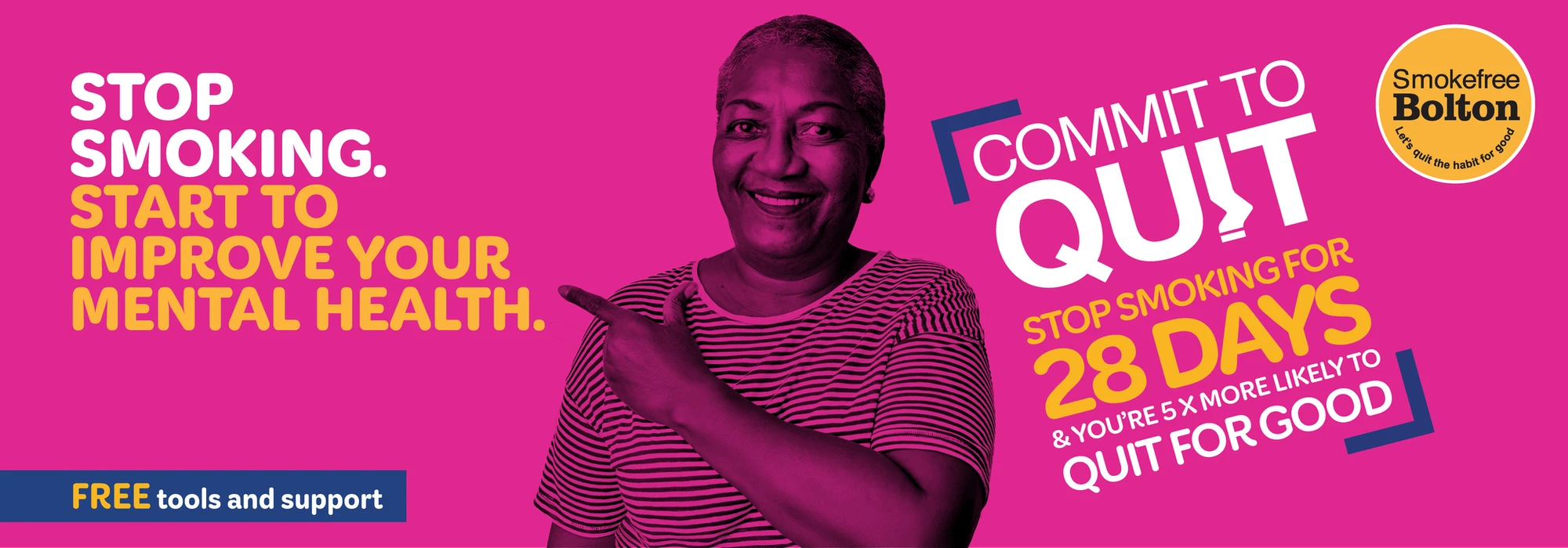 Let's Keep Bolton Smiling - We're here to support and encourage the people of Bolton to posively change their lives through moving more or making adjustments to improve their health and wellbeing.